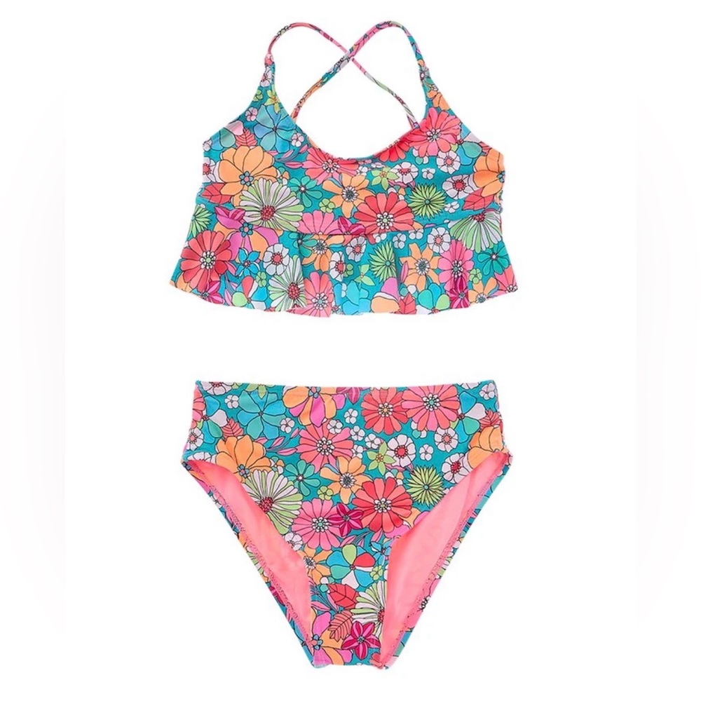 Beach Lingo 2 pc bralette and high waist bikini NWT size 16